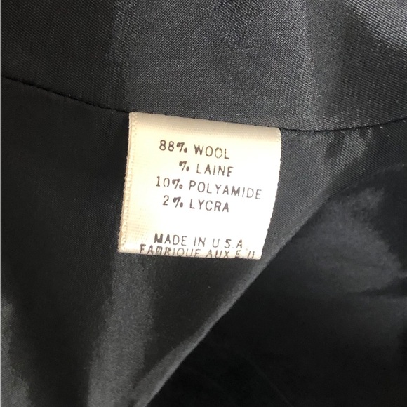 Theory Pin Stripe Blazer, Dark Gray, Single Button Closure, Size 0 - Picture 5 of 6